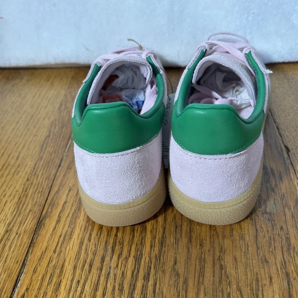 Adidas Womens Size 8 Handball Spezial Clear Pink Green Gum Athletic Shoes